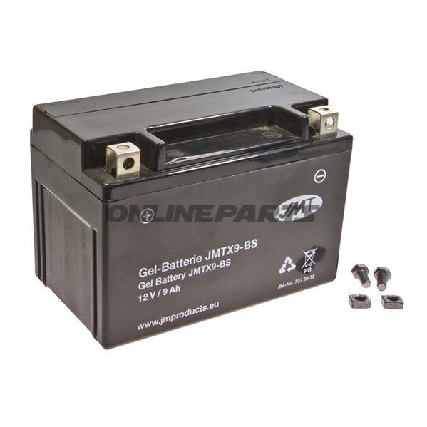 Battery Motorcycle Ytx9-Bs Gel Jmtfilled & Charged