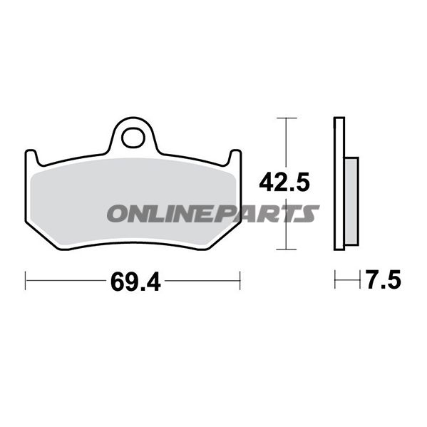 Brake Pads Sintered Trwaltn 7324106