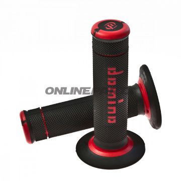 Domino Off Road Grip Black/Reddia 22Mm Length 118Mm Closed End