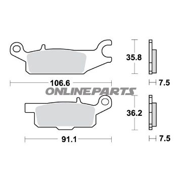 Brake Pads Sintered Si Trwaltn 7321227