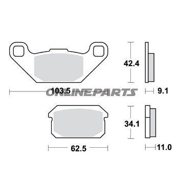 Brake Pads Sintered Trw Lucassi Coating