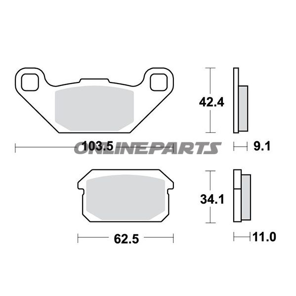 Brake Pads Sintered Trw Lucassi Coating