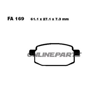 Brake Pads Scooter Ebc Sfa169altn 7872153