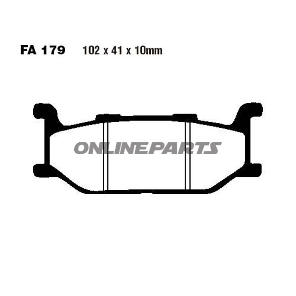 Brake Pads Scooter Ebc Sfa179
