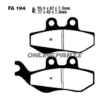 Brake Pads Scooter Ebc Sfa194altn 7872195
