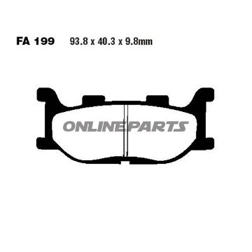 Brake Pads Scooter Ebc Sfa199oder 7870213
