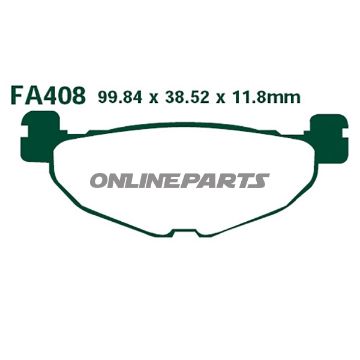 Brake Pads Scooter Ebc Sfa408oder 7870243