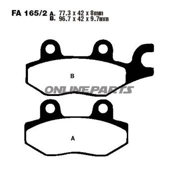 Brake Pads Sintered R Ebc Fa165/2Raltn 7872575