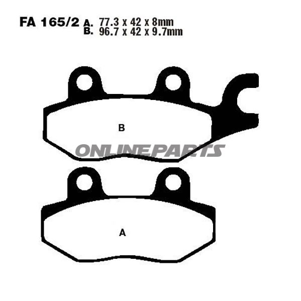 Brake Pads Sintered R Ebc Fa165/2Raltn 7872575