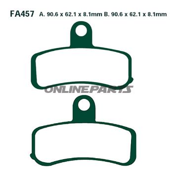 Brake Pads Sint Hh Ebc Fa457hhoder 7875099