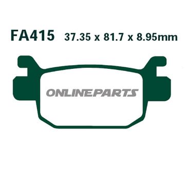 Brake Pads Scooter Ebc Sfa415oder 7870250