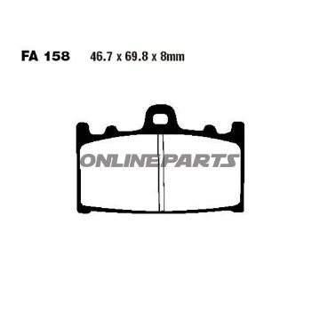 Brake Pads Sintered Epfa Ebc Epfa158hhalternative: 7870157
