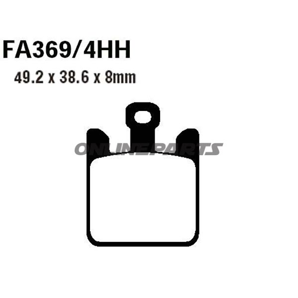 Brake Pads Sintered Epfa Ebc Epfa369/4Hhalternative: 7874068