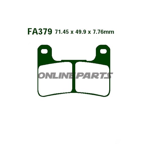 Brake Pads Sintered Epfa Ebc Epfa379hhoder 7870175
