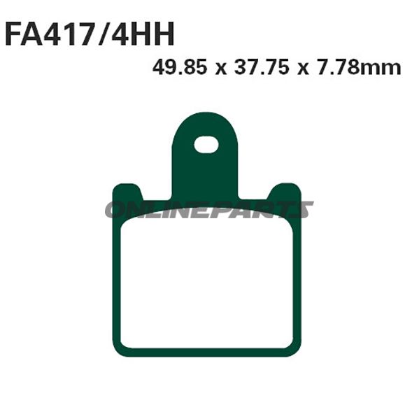 Brake Pads Sintered Epfa Ebc Epfa417/4Hhoder 7870172