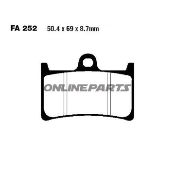 Brake Pads Sintered Epfa Ebc Epfa252hhalternative: 7873599