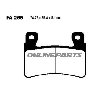 Brake Pads Sintered Epfa Ebc Epfa265hhalternative: 7870231
