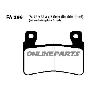Brake Pads Sintered Epfa Ebc Epfa296hhoder 7870174