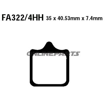 Brake Pads Sintered Epfa Ebc Epfa322/4Hhalternative: 7873664