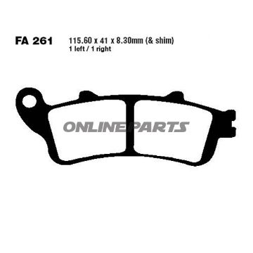 Brake Pads Sintered Epfa Ebc Epfa261hhoder 7870169