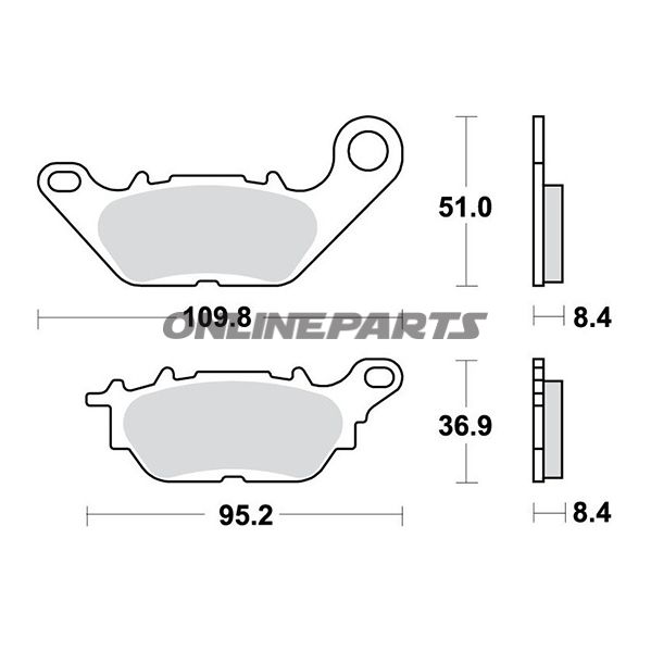 Brake Pads Std Trwaltn 7321995