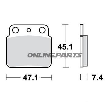 Brake Pads Sintered Si Trwaltn 7320401