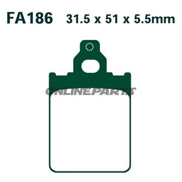 Brake Pads Scooter Ebc Sfa186altn 7872161