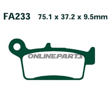 Brake Pads Scooter Ebc Sfa233altn 7872203