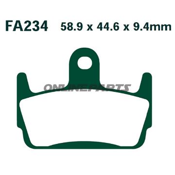 Brake Pads Scooter Ebc Sfa234altn 7873250
