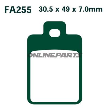 Brake Pads Scooter Ebc Sfa255altn 7872294