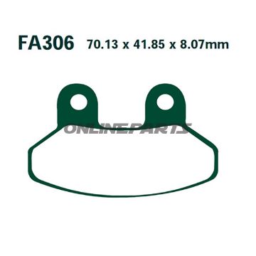 Brake Pads Scooter Ebc Sfa306alternative: 7875335
