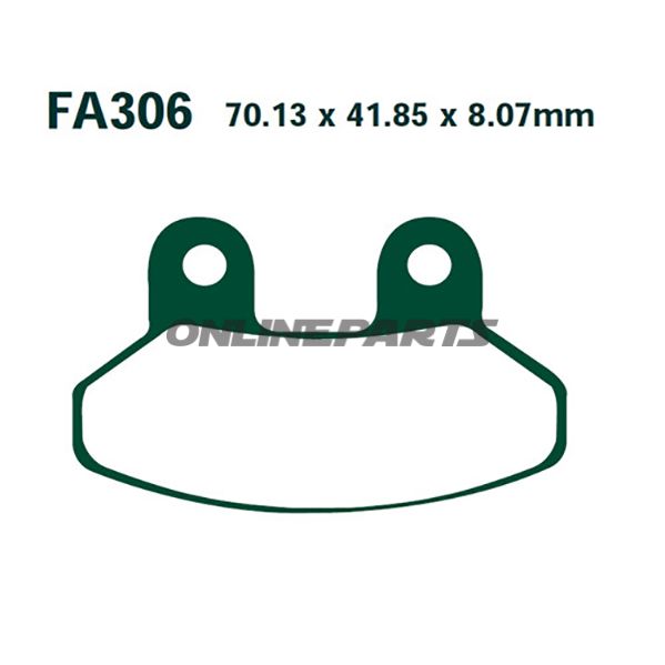 Brake Pads Scooter Ebc Sfa306alternative: 7875335