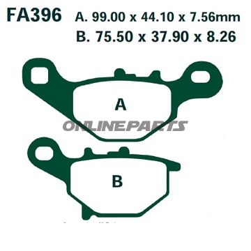 Brake Pads Scooter Ebc Sfa396altn 7875420