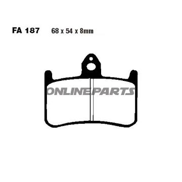 Brake Pads Sintered Epfa Ebc Epfa187hhalternative: 7870124