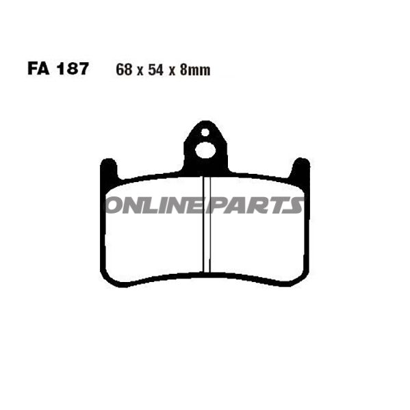 Brake Pads Sintered Epfa Ebc Epfa187hhalternative: 7870124