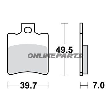 Brake Pads Scooter Trwaltn 7320203