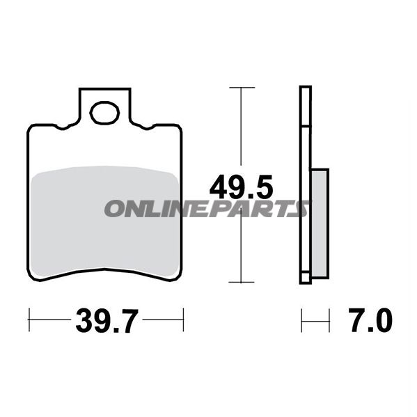 Brake Pads Scooter Trwaltn 7320203