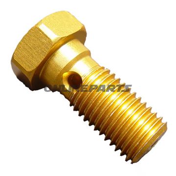 Banjo Bolt Single M10x1.25 Goldalu Gold