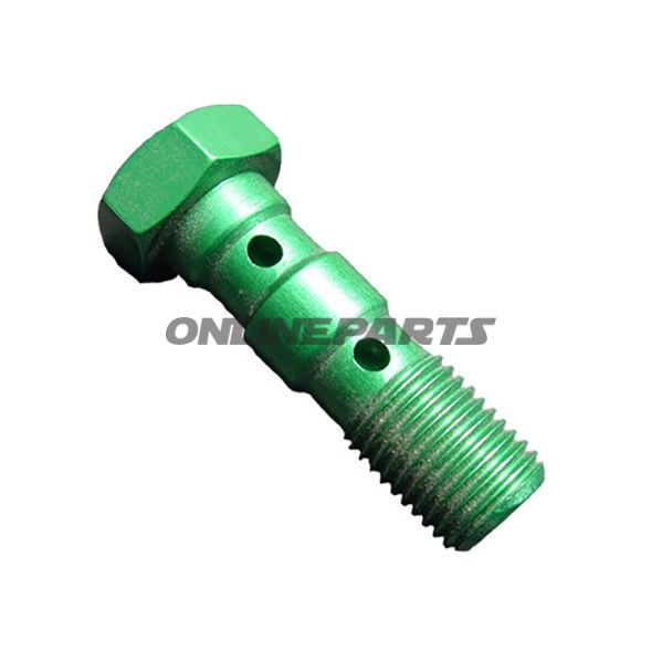 Banjo Bolt Double M10x1.00 Greenalu Grün