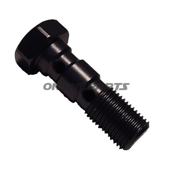Banjo Bolt Double M10x1.00 Blackalu Schwarz