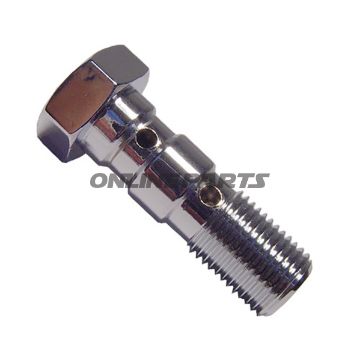 Banjo Bolt Double M10x1.00 Chromealu Chrom