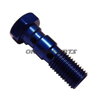 Banjo Bolt Double M10x1.25 Bluealu Blau