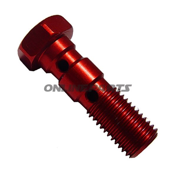 Banjo Bolt Double M10x1.25 Red