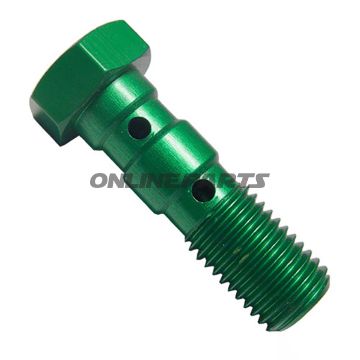 Banjo Bolt Double M10x1.25 Greenalu Grün