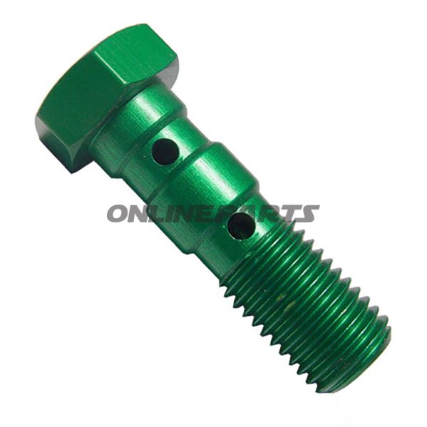 Banjo Bolt Double M10x1.25 Greenalu Grün