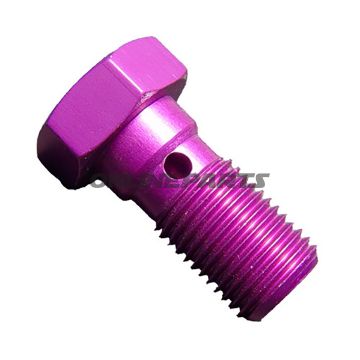 Banjo Bolt Single M10x1.00 Violetalu Violett
