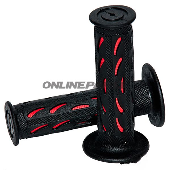 Progrip Duo Density Road Grips Black/Redd=22Mm L=125Mm Closed End 