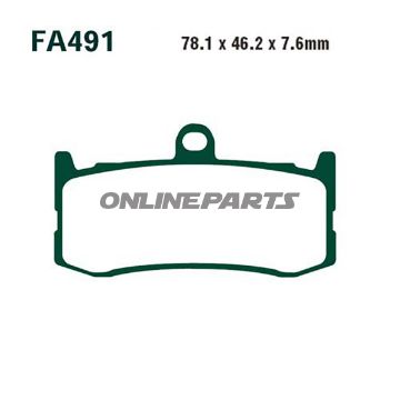 Brake Pads Sintered Hh Ebc Fa491hhaltn 7874290
