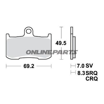 Brake Pads Carbon Crq Trwaltn 7320006