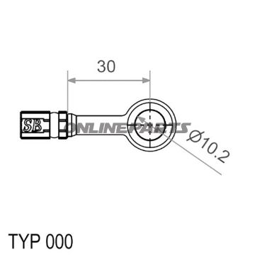 Typ000 10Mm 0Deg Silver Banjo Variotyp000 10 Mm 0 Silber